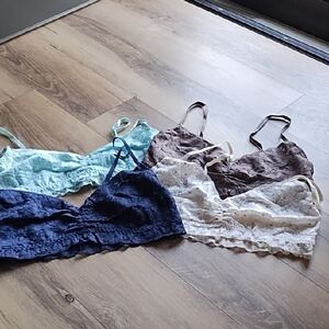 Xhilaration Lace Bralette Set - Navy, Mint, Cream, Brown(Cream See Mark)